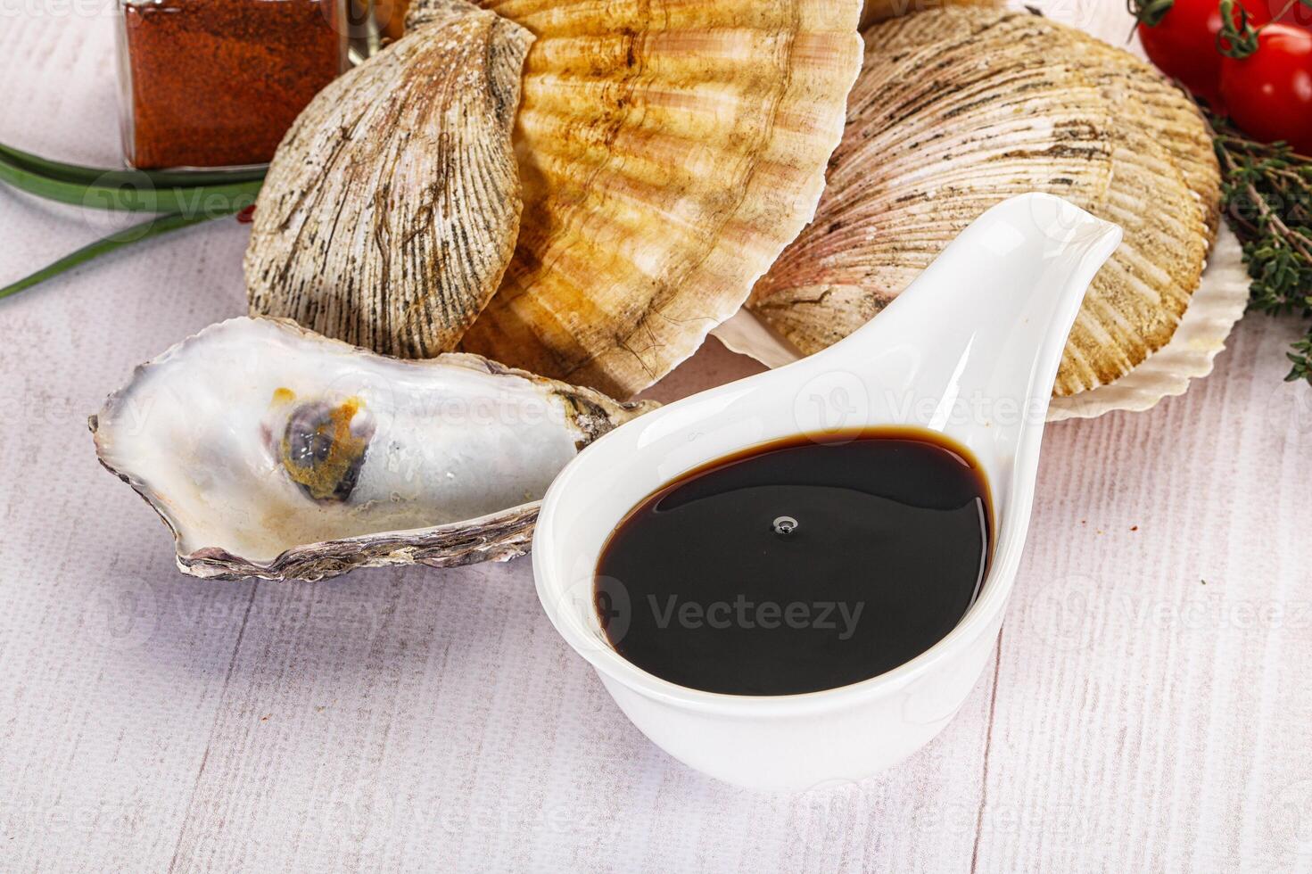 Oyster sauce in the bowl photo