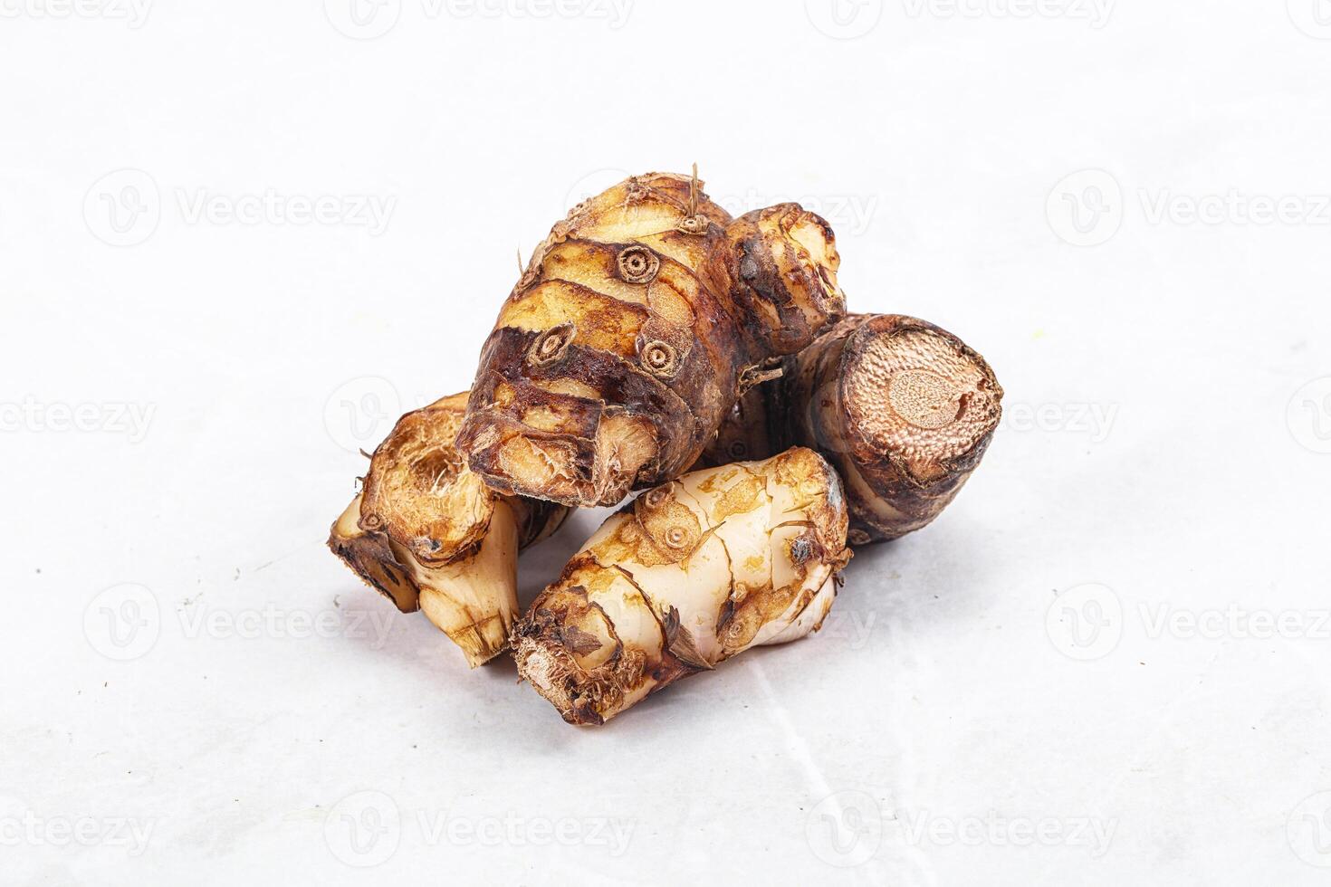 Natural organic raw ginger root photo