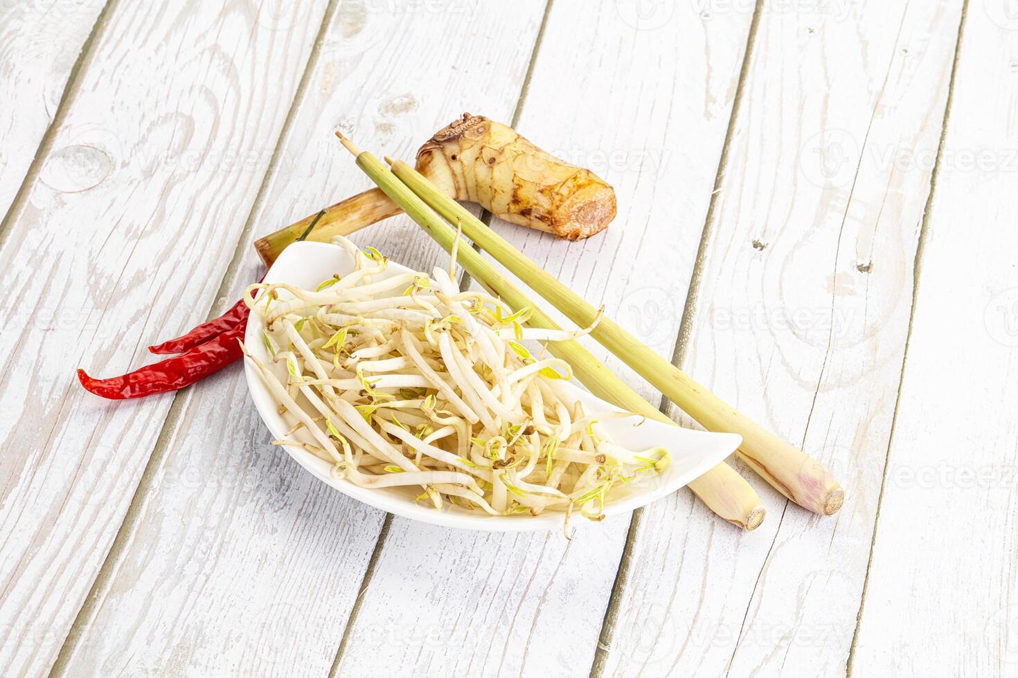 Asian cuisine Mash bean sprout photo