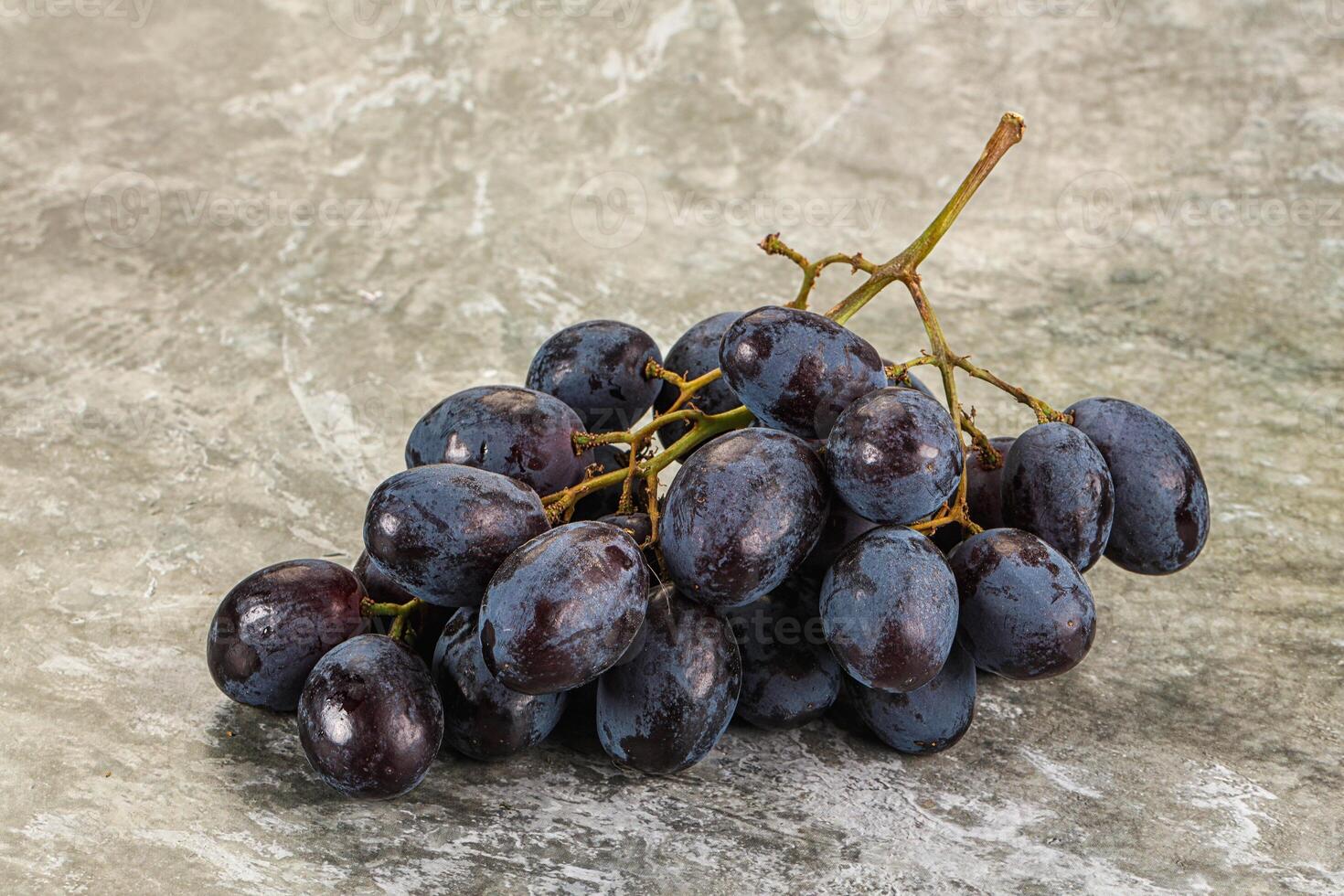Blue juicy sweet ripe Grape bunch photo