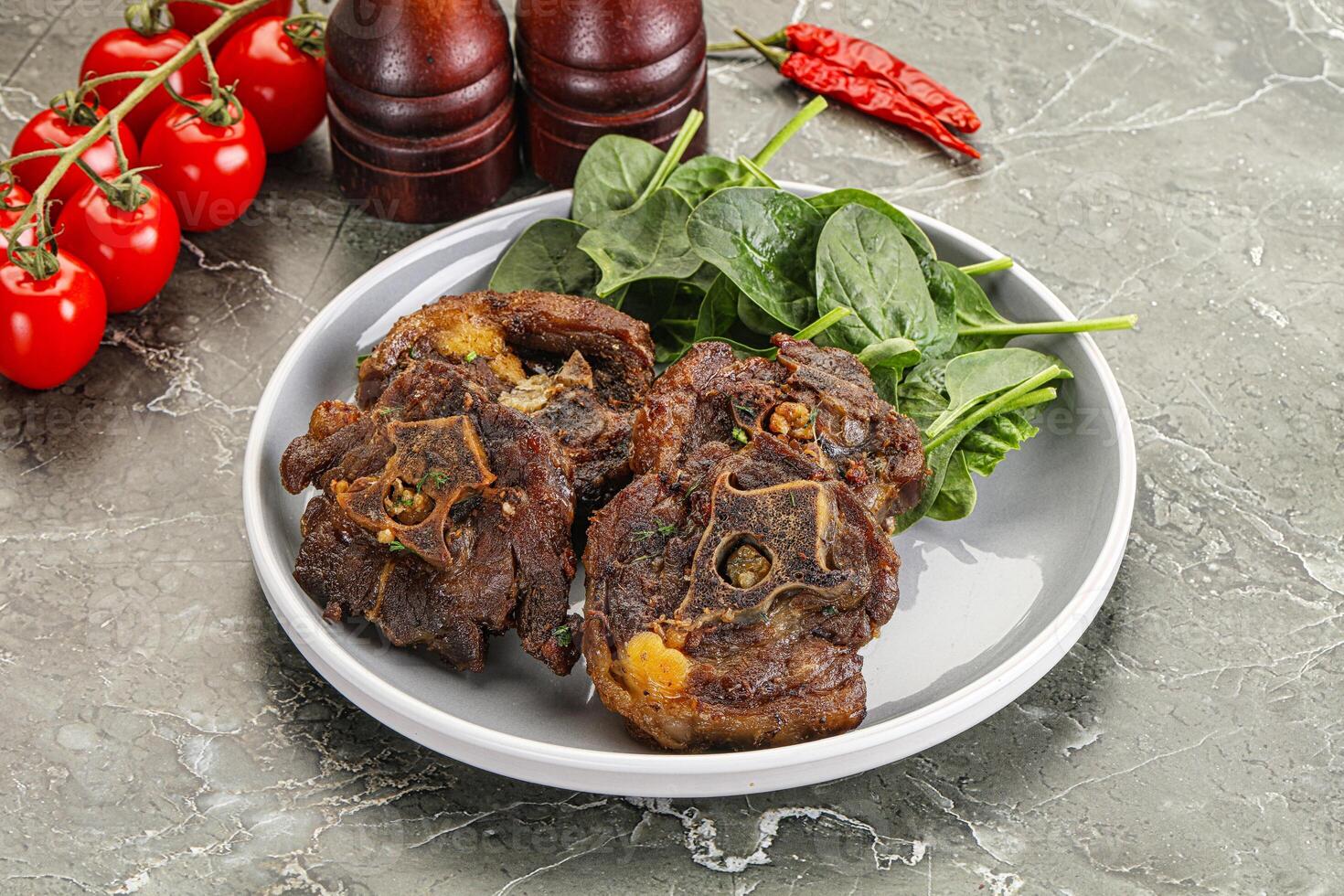 Grilled Lamb neck with spices photo