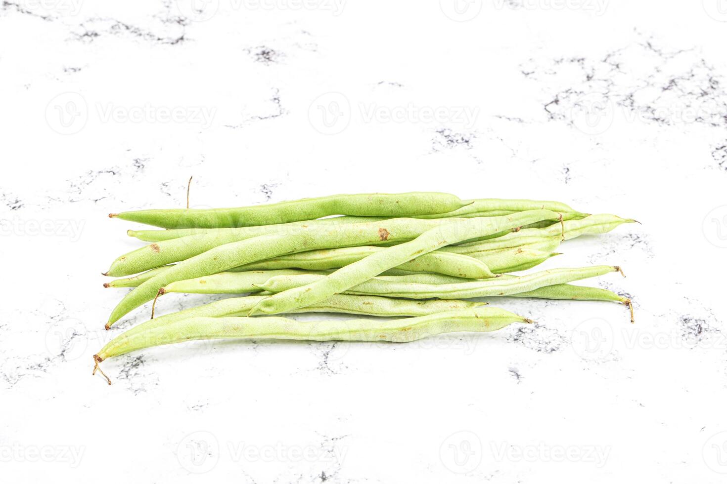 Raw fresh young green bean photo