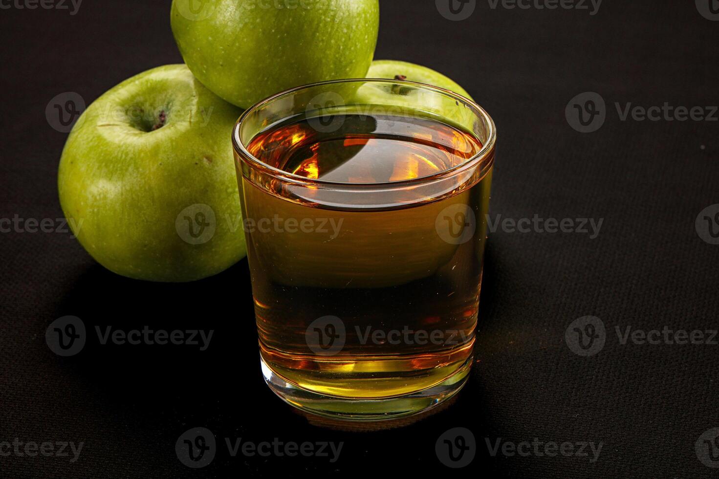 Fresh sweet natural apple juice photo