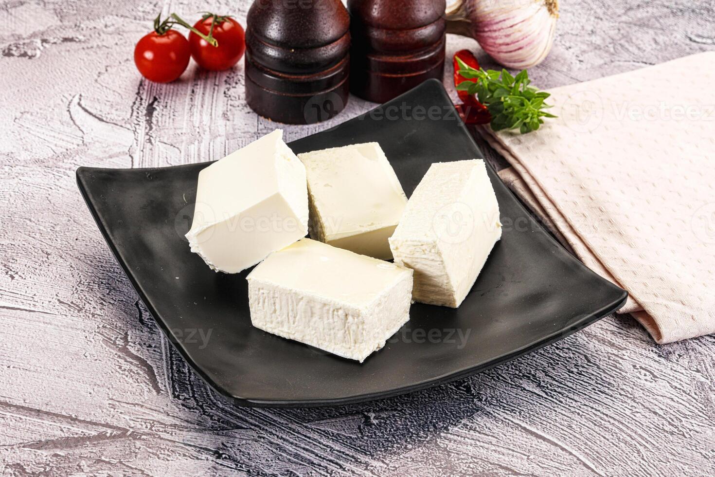 Greek traditional cuisine - Feta cheese photo