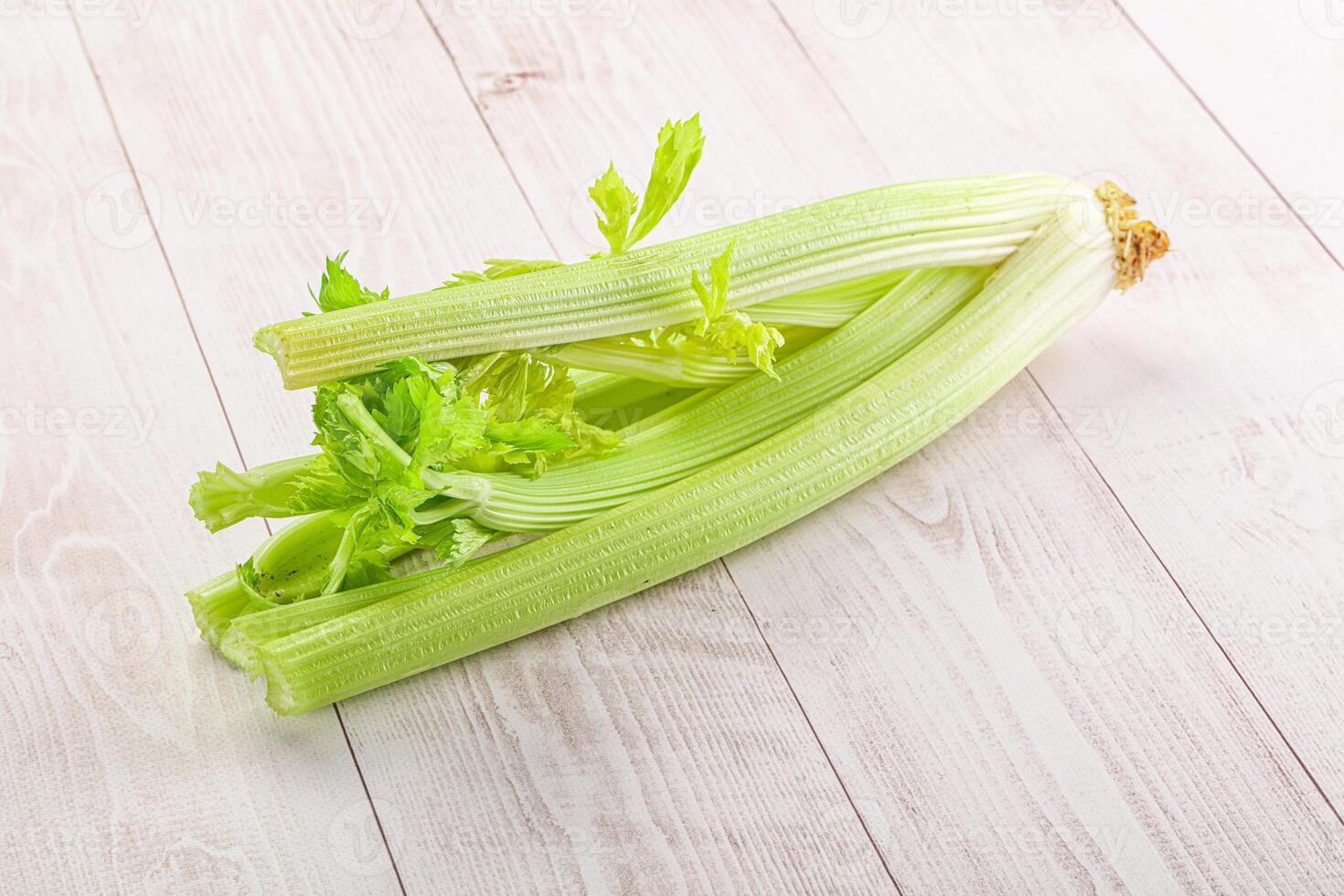 Vegan cuisine - raw celery stem photo