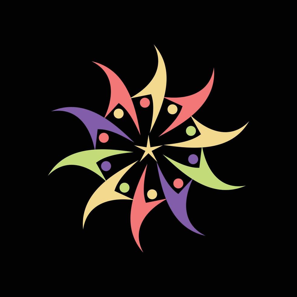 star people icon logo template illustration design vector