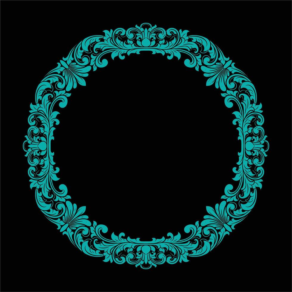 Luxury frame Ornament wedding decoration vector