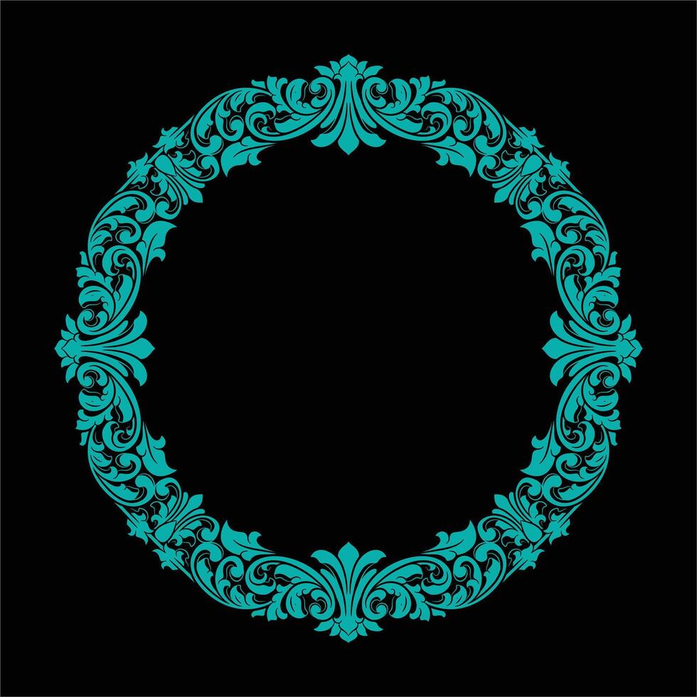 Vintage border design ornament wedding decoration vector