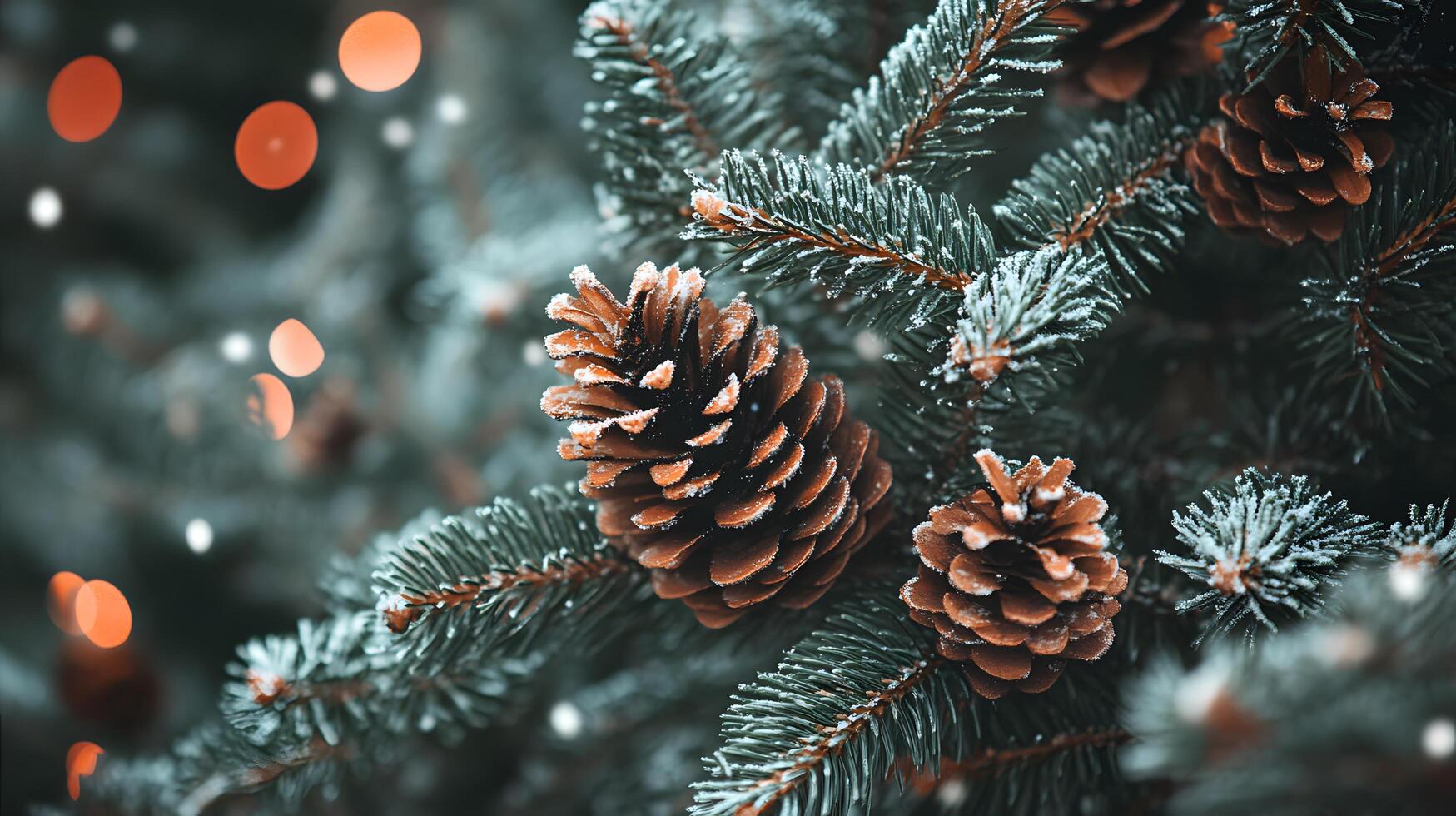 A tree with pine cones on it photo