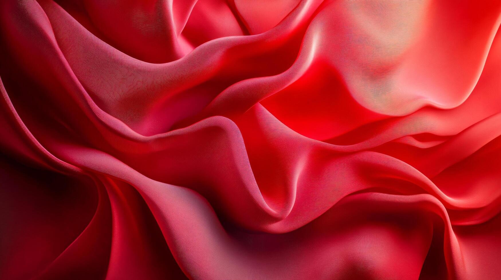 A close up of a red fabric with a lot of texture photo
