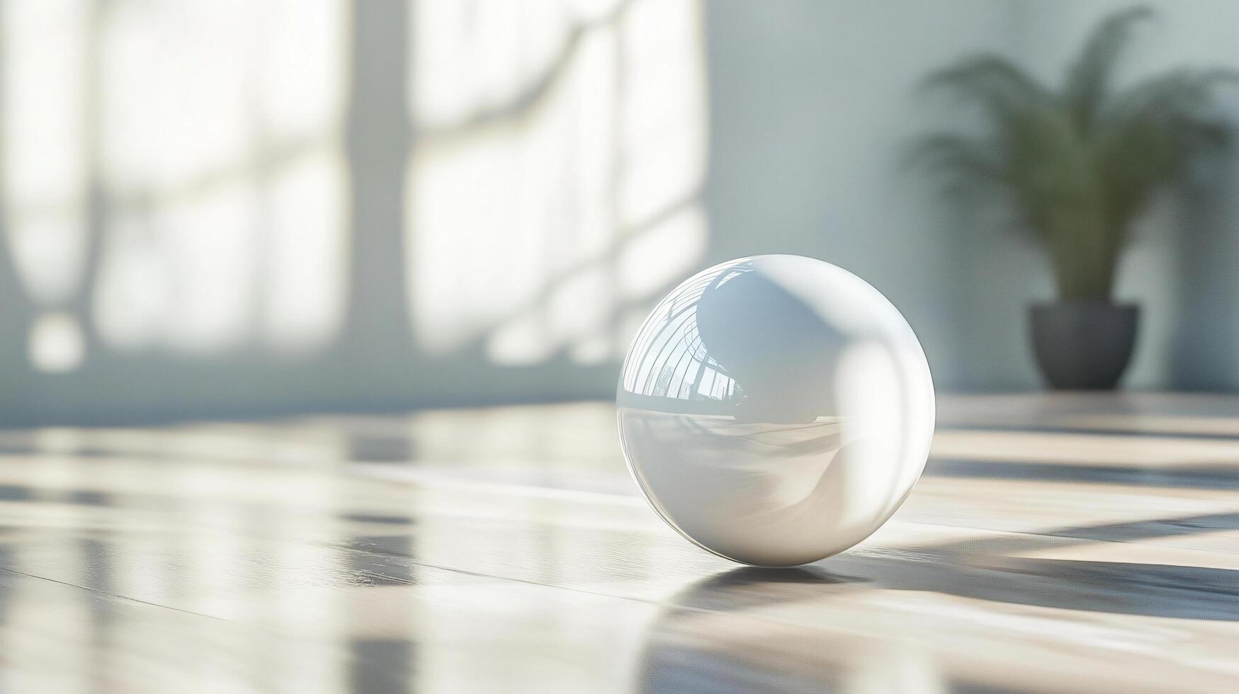 The room is bright and airy, with sunlight streaming in through the window photo