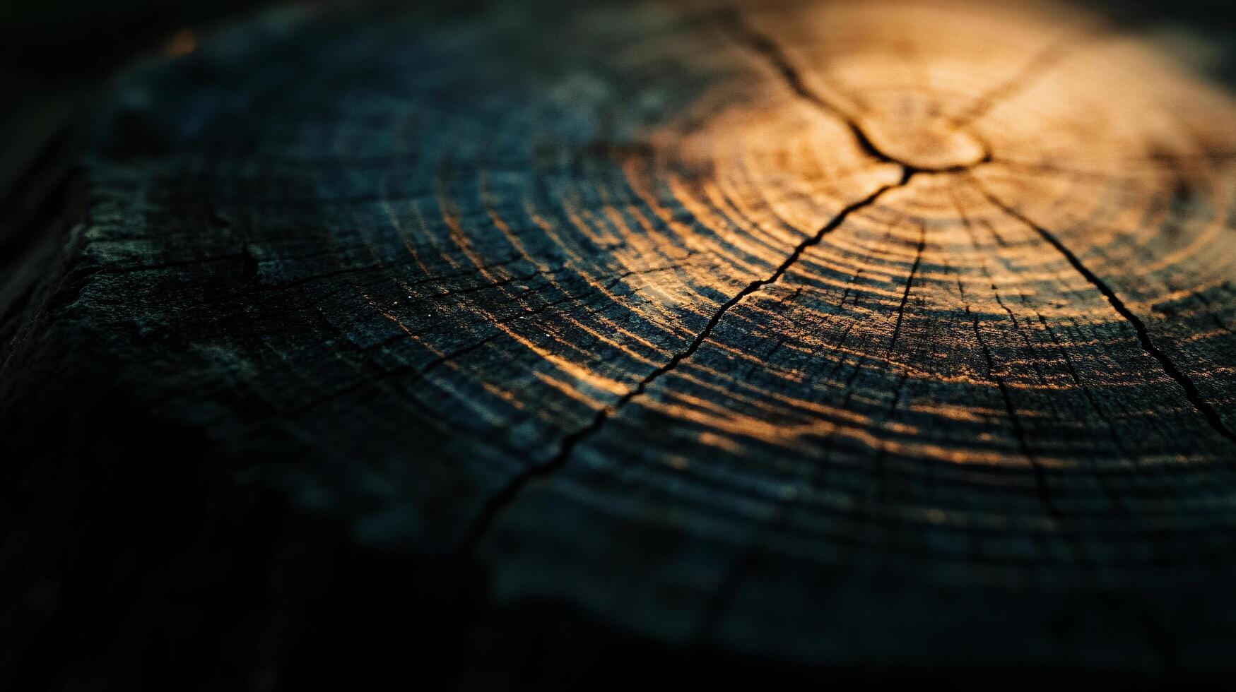 A close up of a tree stump with a dark brown color photo