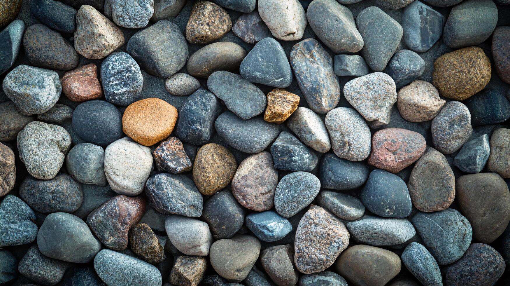A close up of a pile of rocks with a few brown ones photo