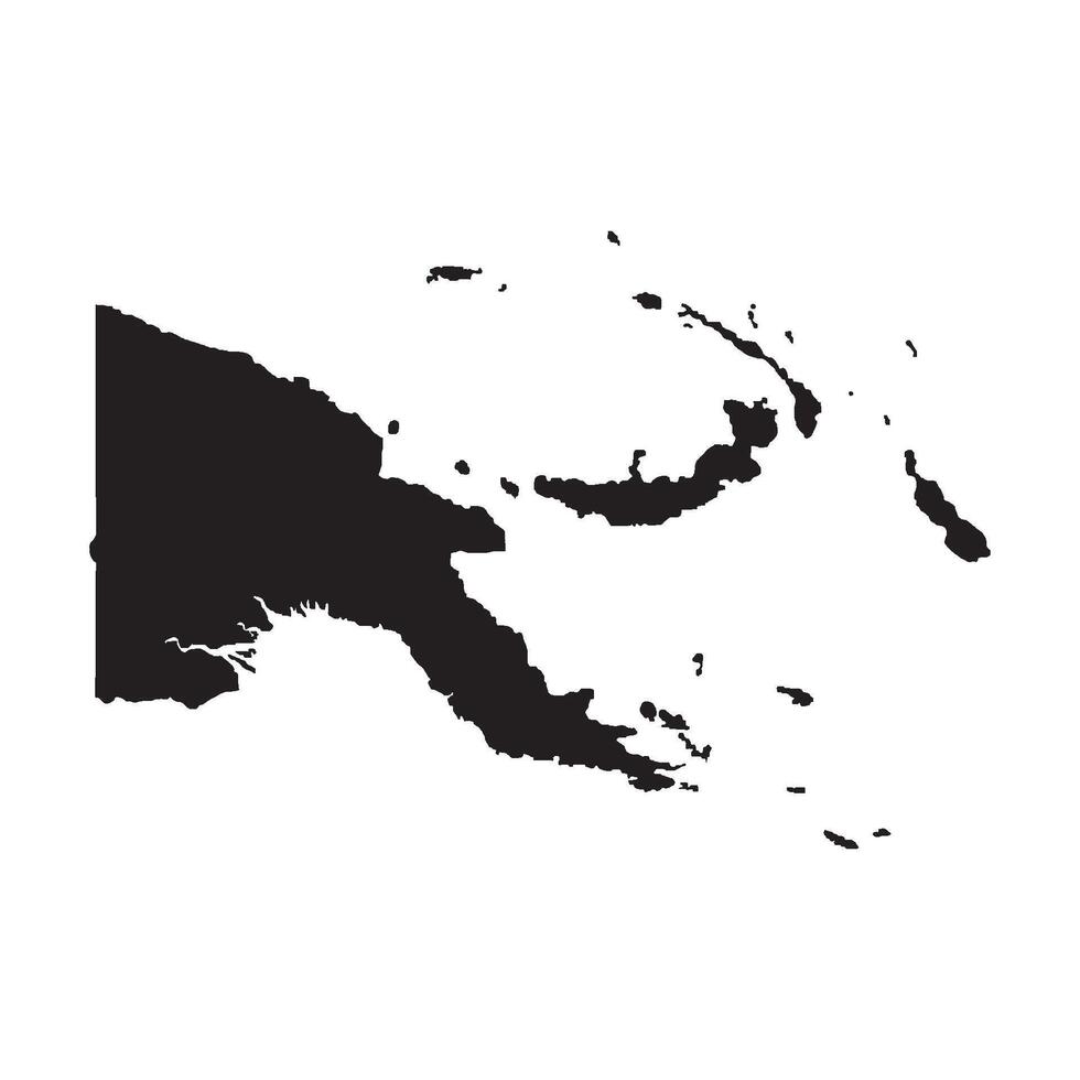 Papua New Guinea Map Icon vector