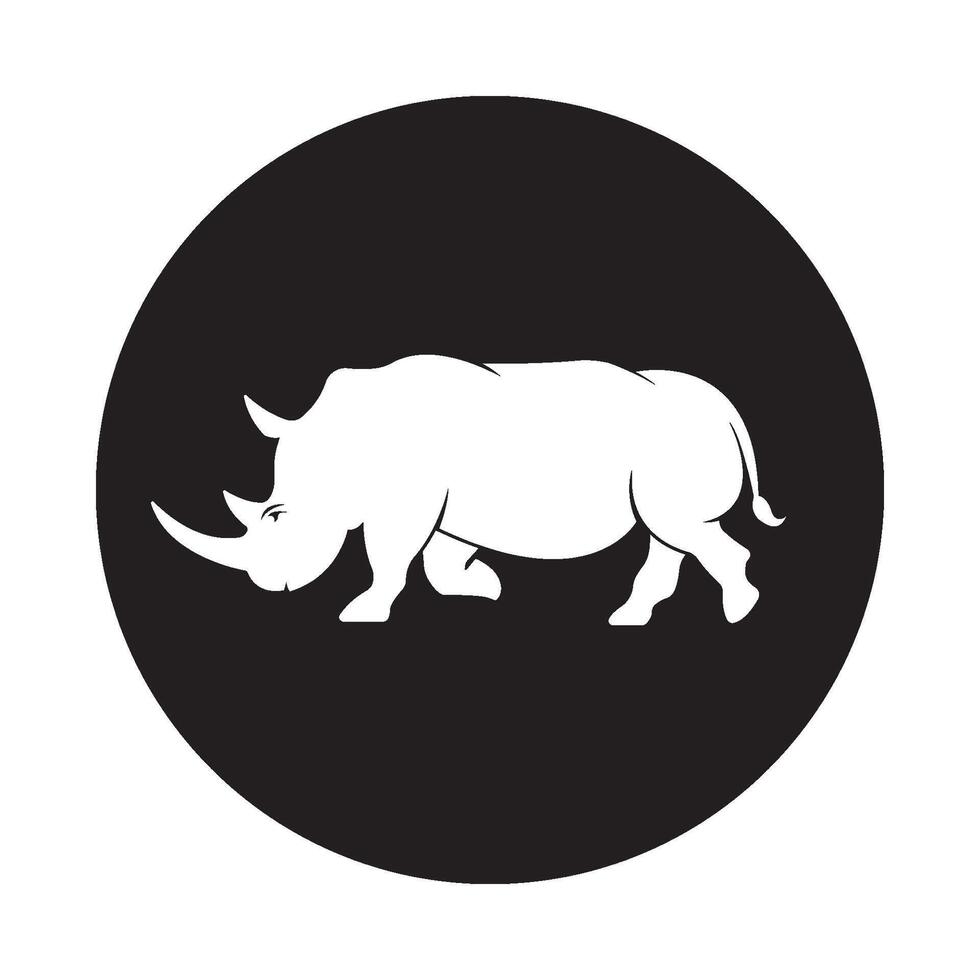 Rhino icon Design vector