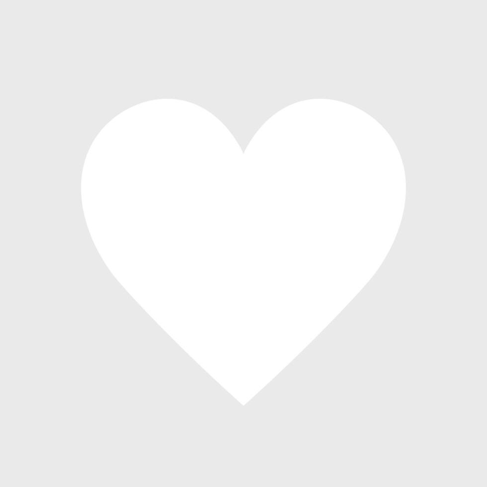 Minimalist White Heartbeat in Grey Calm vector