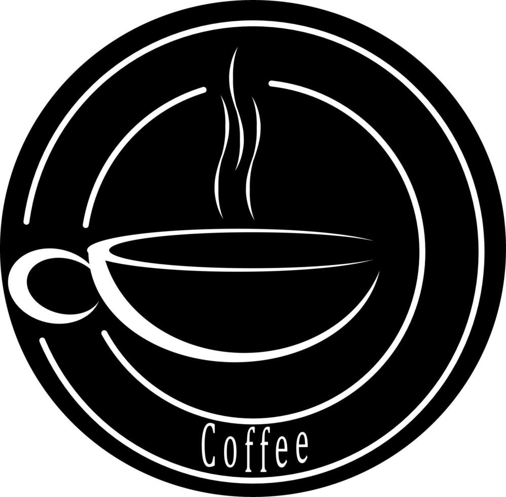 coffee for logo, flyer, sticker and more. flat style illustration vector