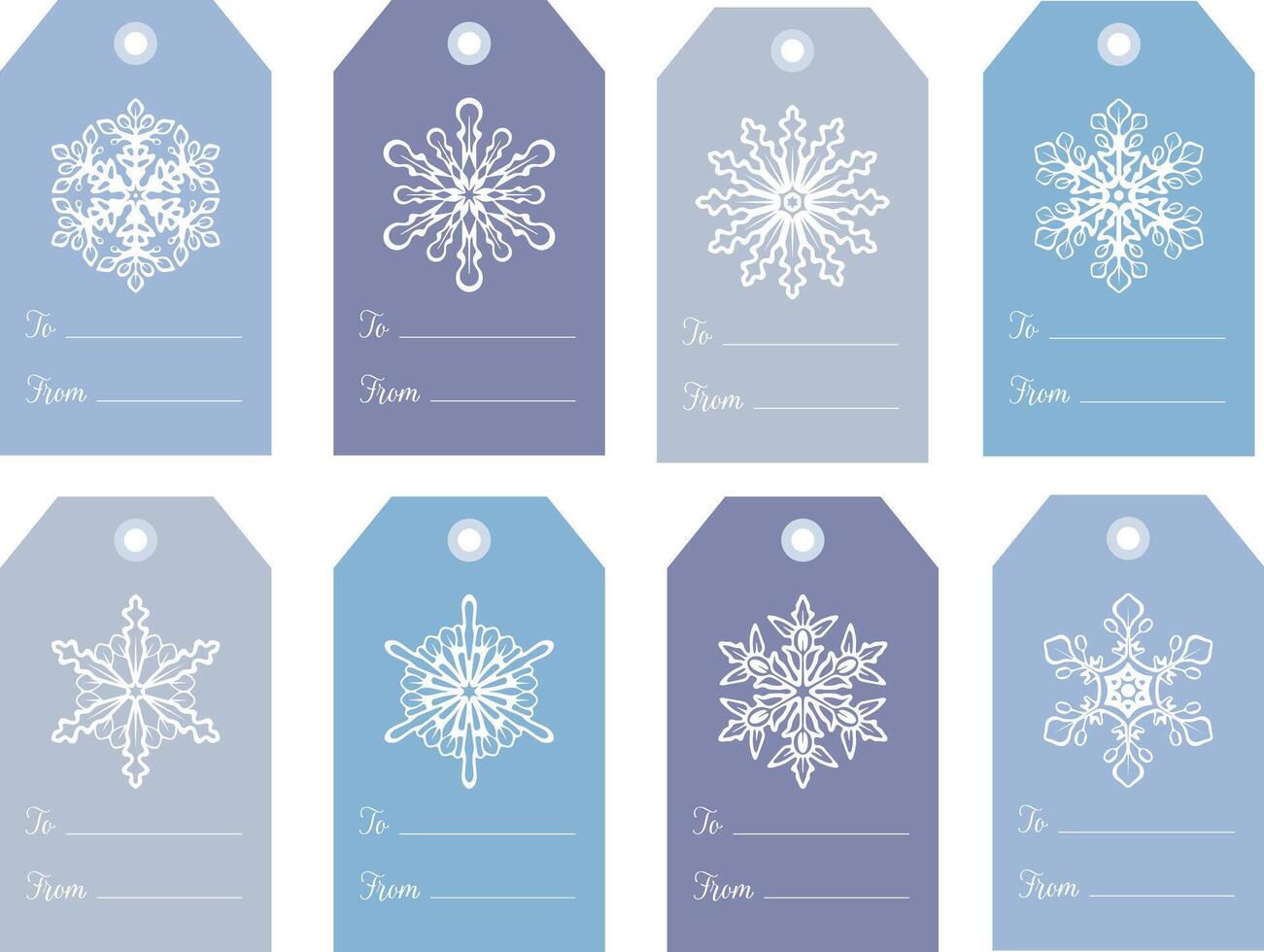 Gift tag winter design vector