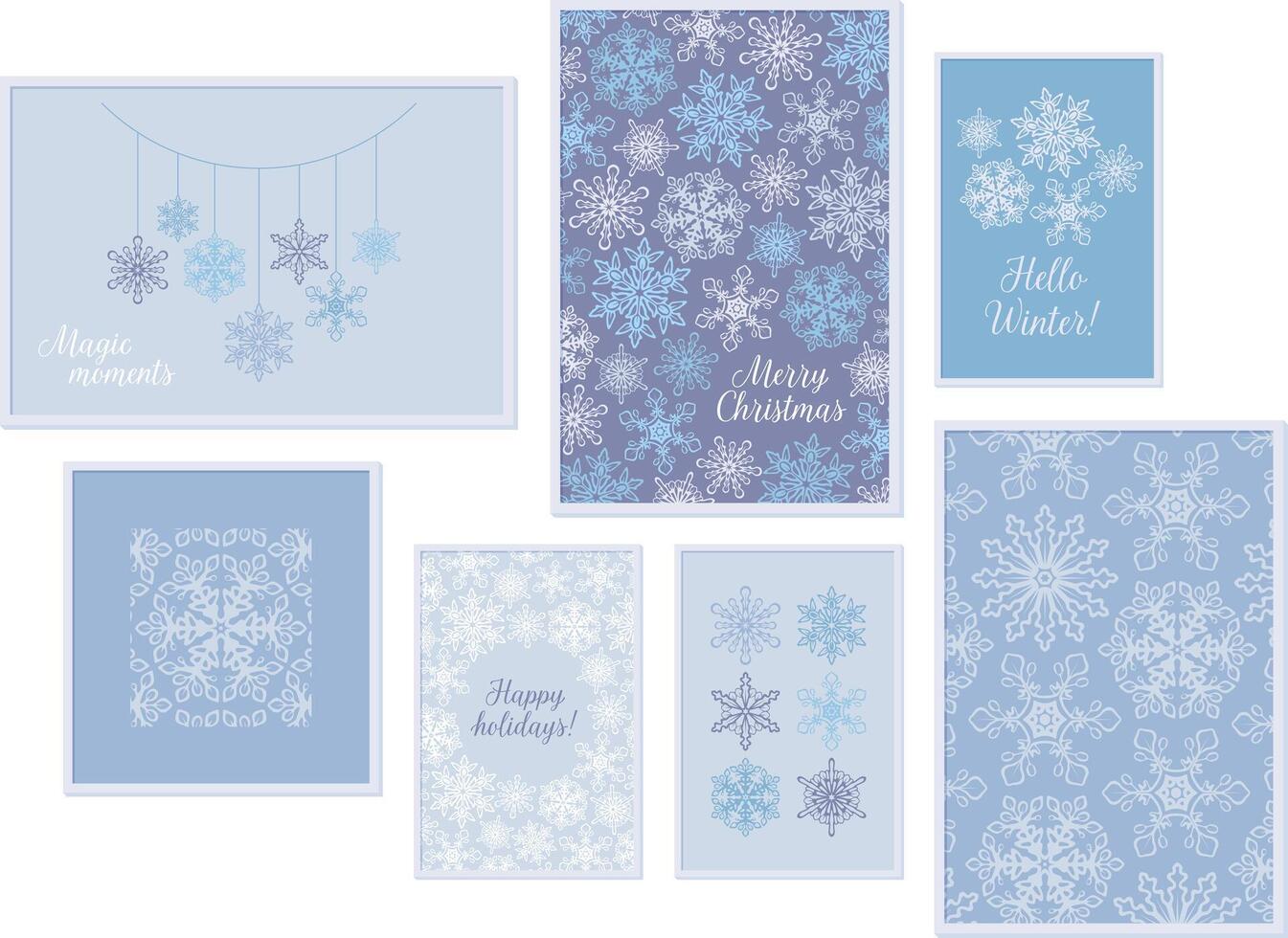 Winter print design vector