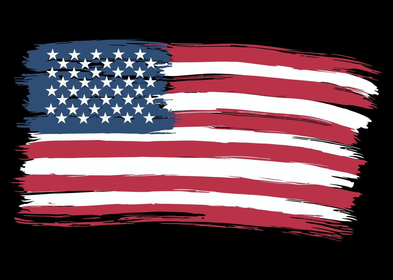 USA Distressed Flag Design vector