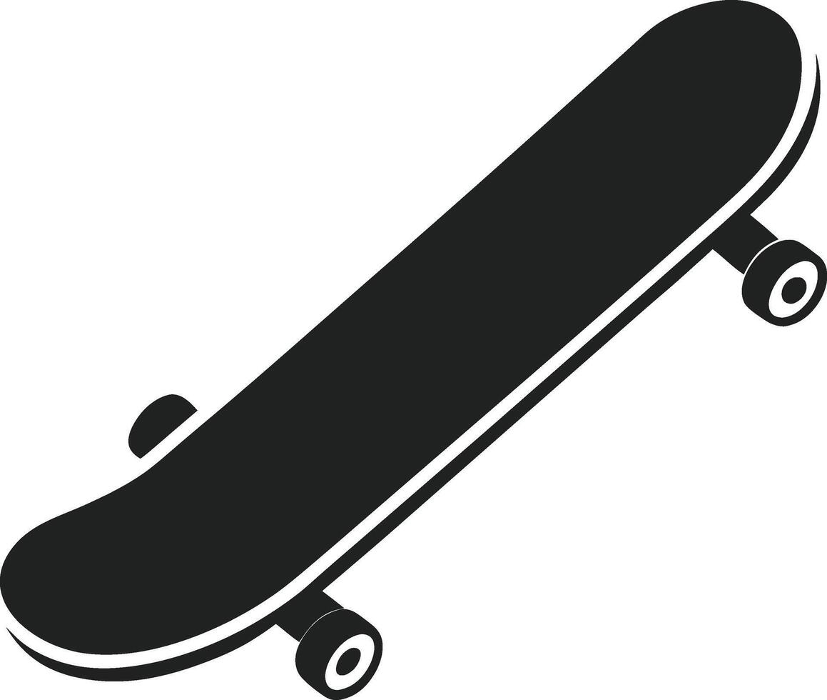 Geometric Skateboard Icon vector