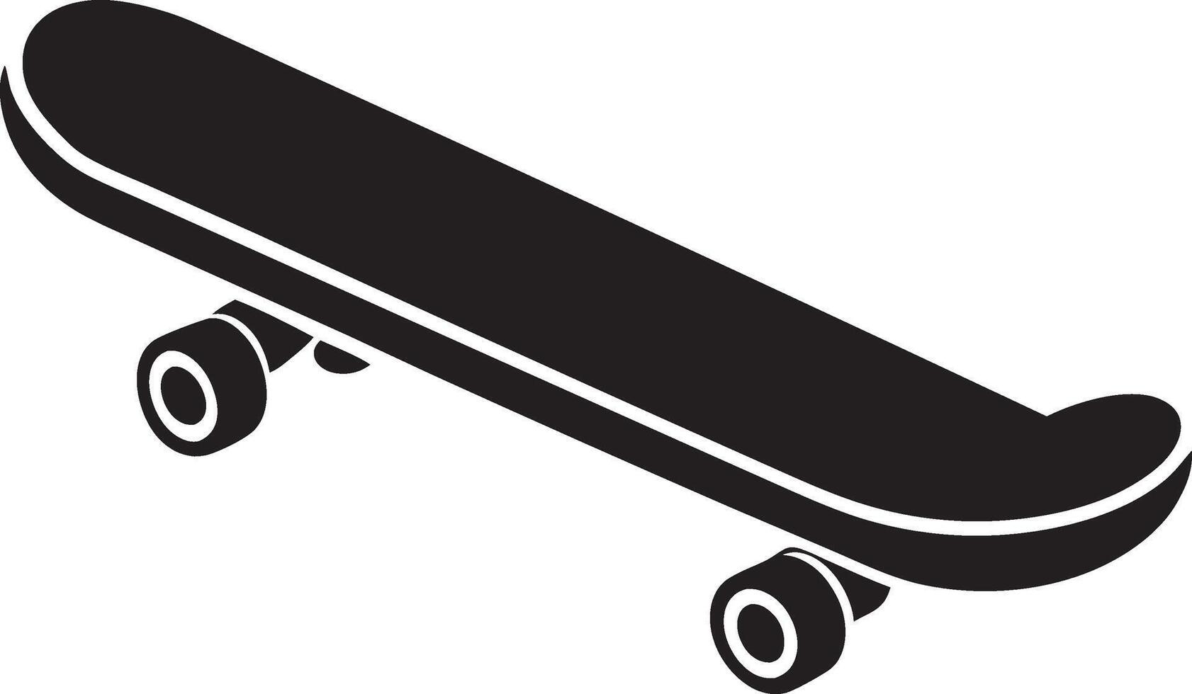 Modern Minimalist Skateboard vector