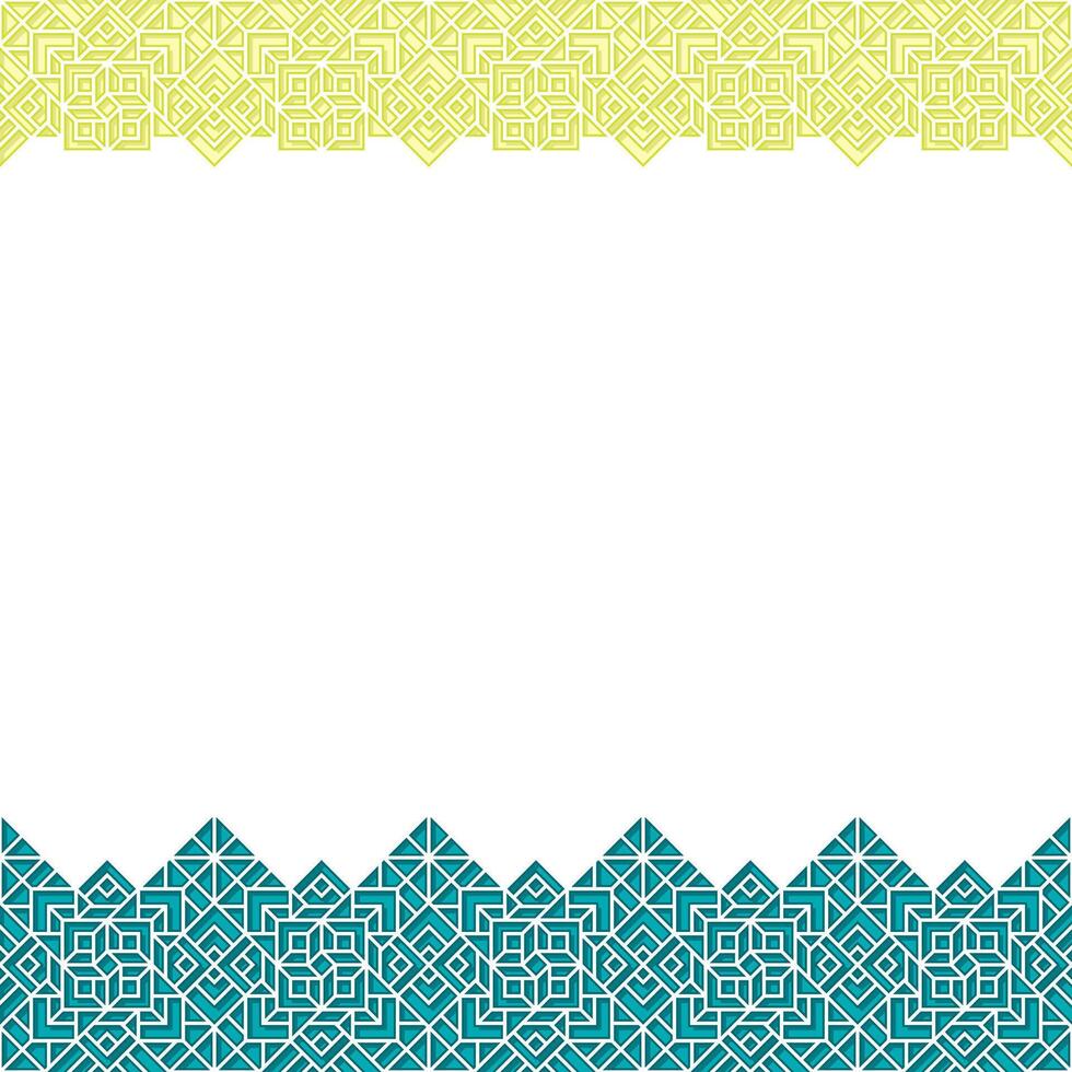 Oriental Green Pastel Stroke Ornament Design vector