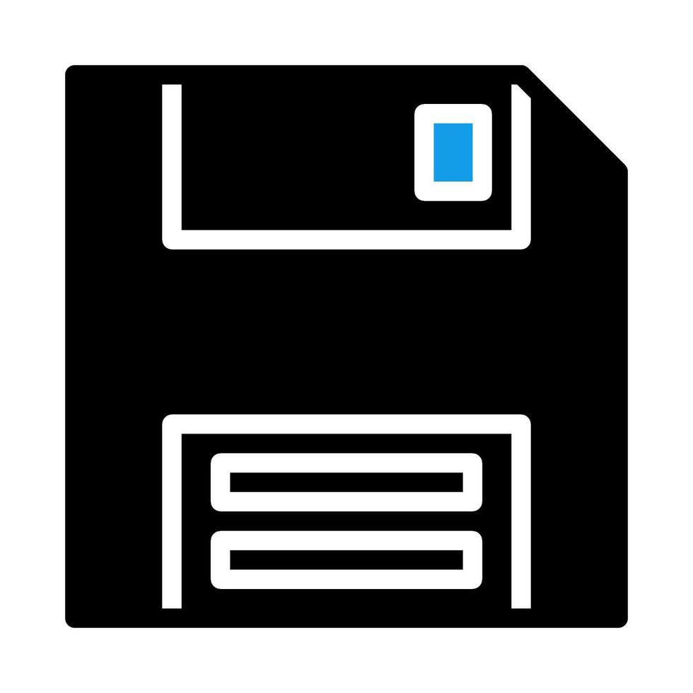 Floppy disk icon. Concept of data storage and backup. vector