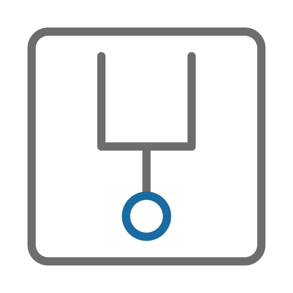 Pendulum Symbol. Concept of Time, Measurement, and Physics. vector