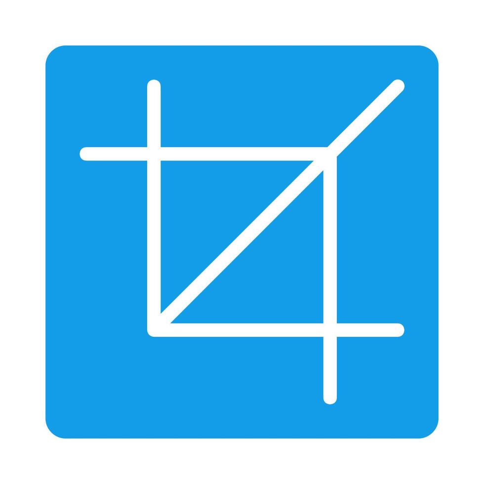 Crop icon. Concept of photo editing, image processing, and design. vector