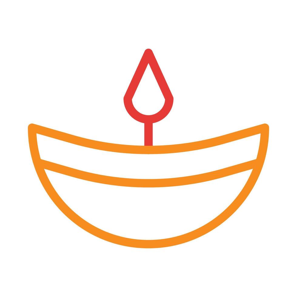 Diwali festival diya lamp icon. Concept of light, celebration, and hope. vector