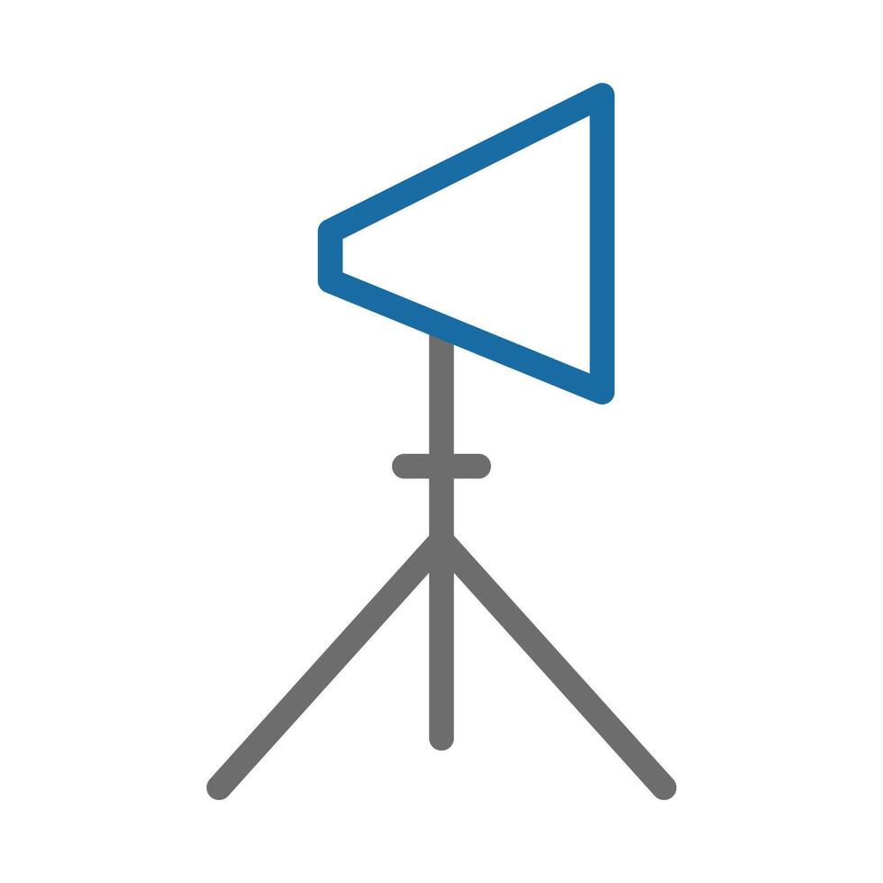 Studio softbox light icon. Concept of professional photography and videography equipment. vector