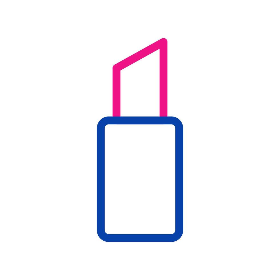 Pink lipstick icon. Concept of beauty, makeup, and cosmetics. vector