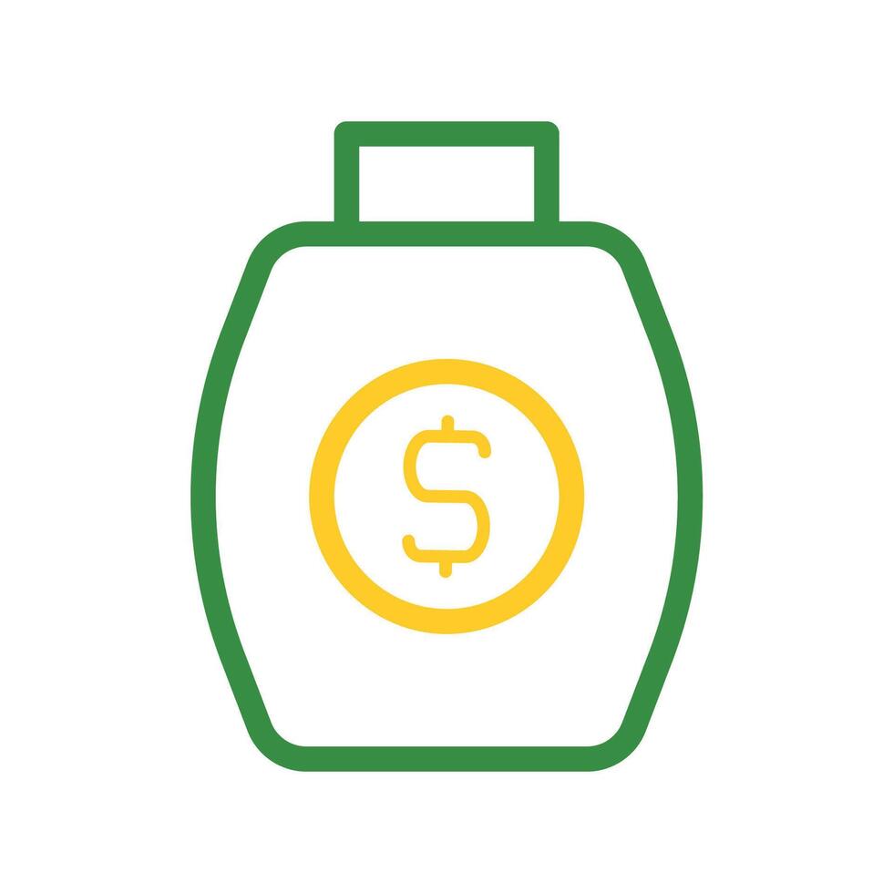 Money jar icon. Concept of saving, investment, and financial planning. vector