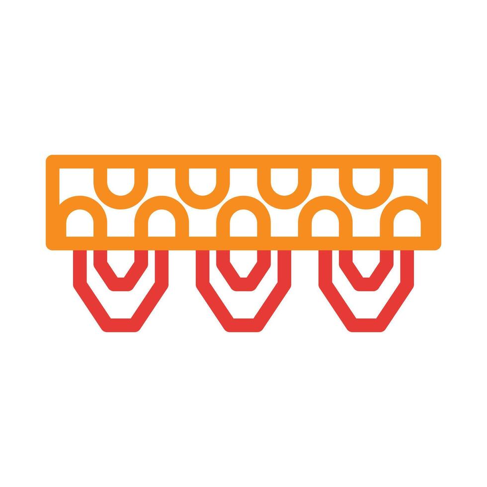 Abstract geometric pattern with orange and red shapes. Concept of connection and unity. vector