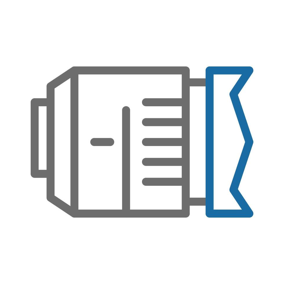 Camera lens icon. Concept of photography, videography, and visual art. vector