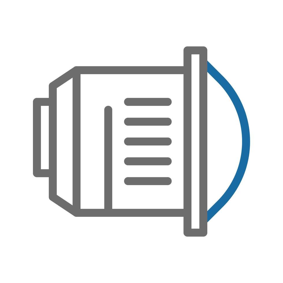 Camera lens icon. Concept of photography, videography, and visual media. vector