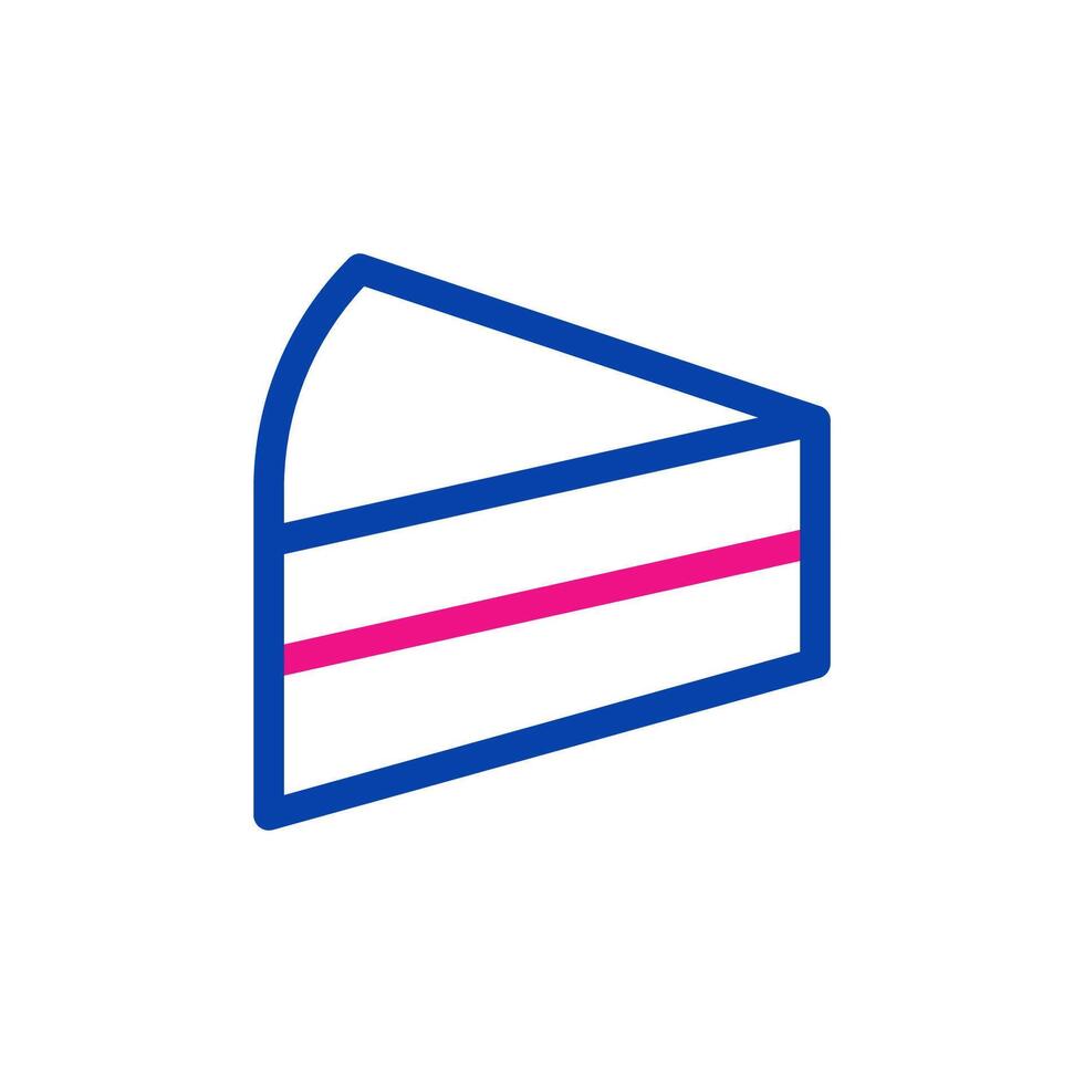 Cake slice icon. Concept of dessert, sweet, and celebration. vector