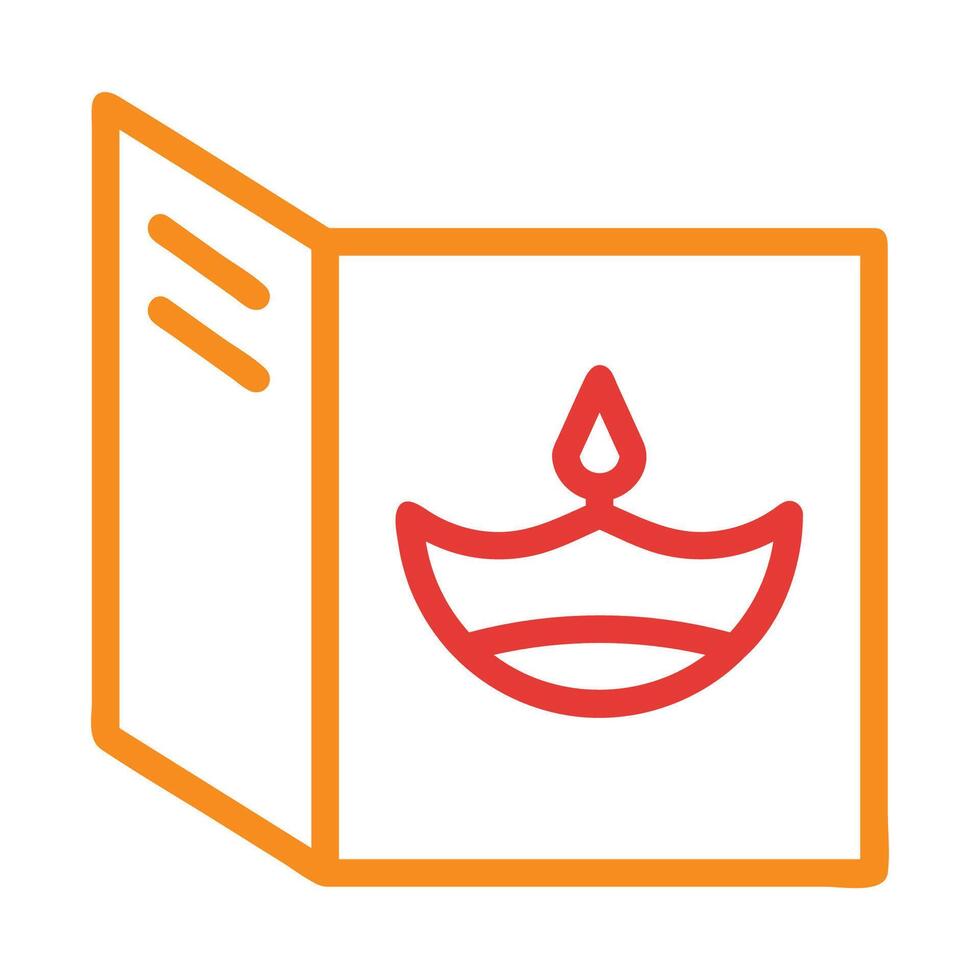 Diwali greeting card icon. Concept of celebration, festival of lights, and invitation. vector