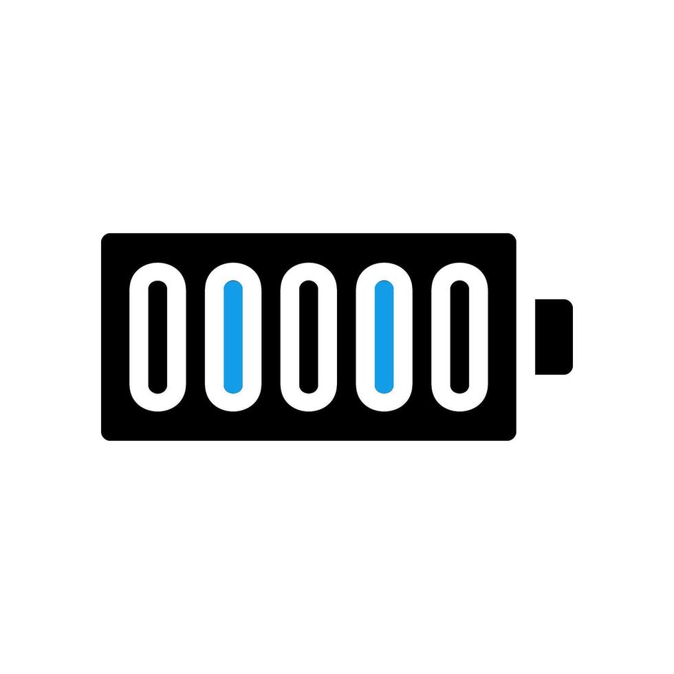 Full Battery Icon. Concept of Energy, Power, and Charge. vector