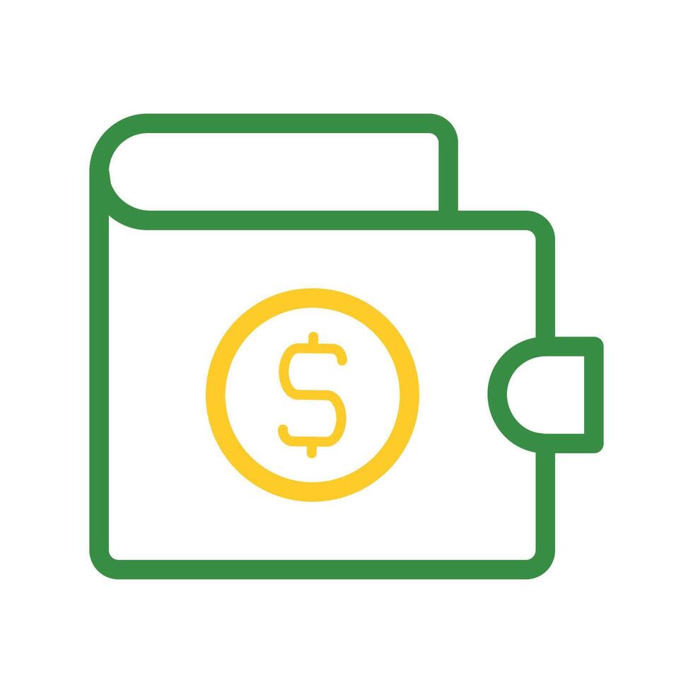 Wallet with dollar coin icon. Concept of finance, savings, and budget. vector
