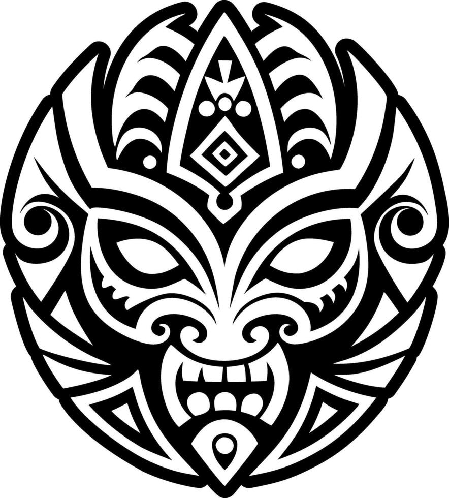 Warrior spirit icon in filled style vector