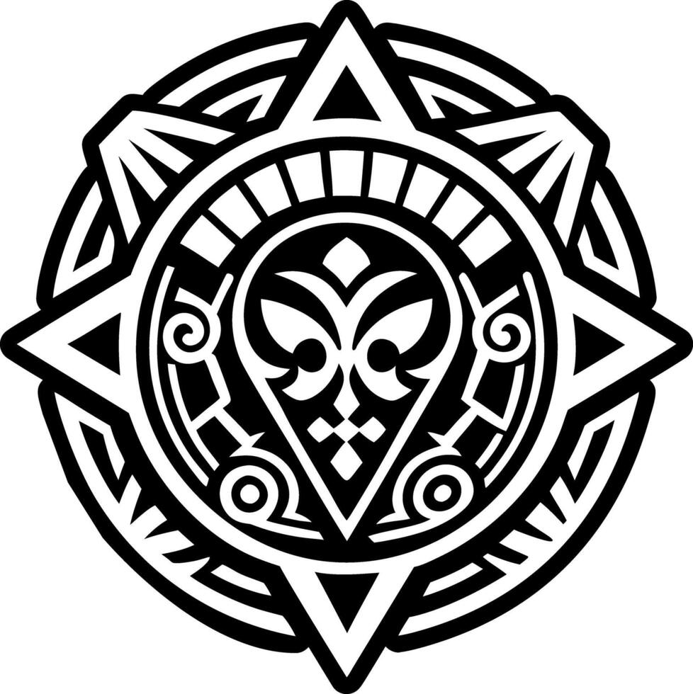 A solid style icon of sacred stone symbol vector