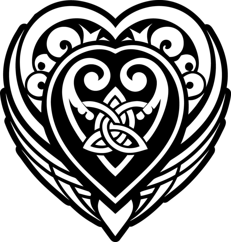 Polynesian motif icon in glyph style vector