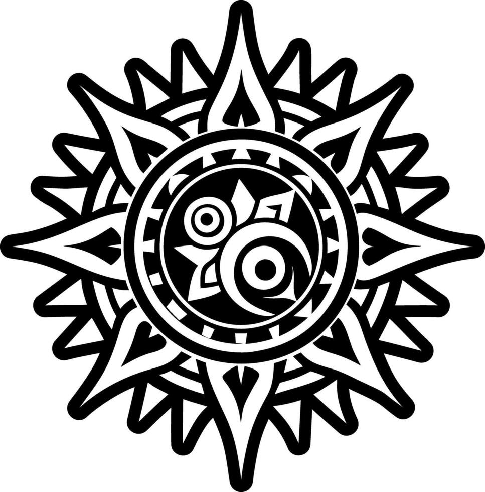 Sun energy icon in solid style vector