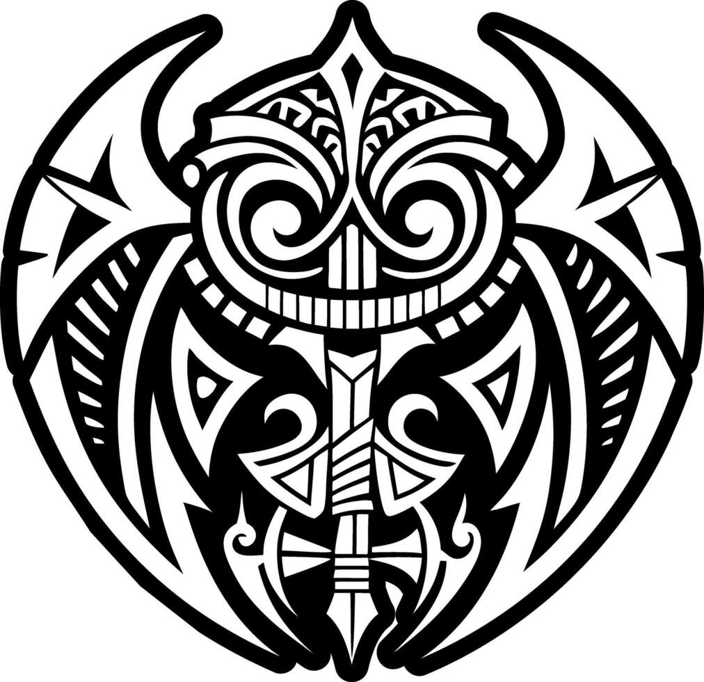 War weapon tattoo icon in filled style vector