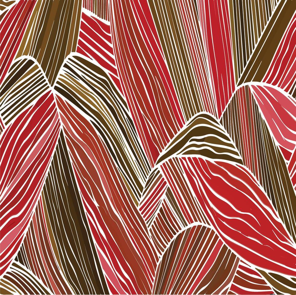 A red and brown pattern with stripes vector