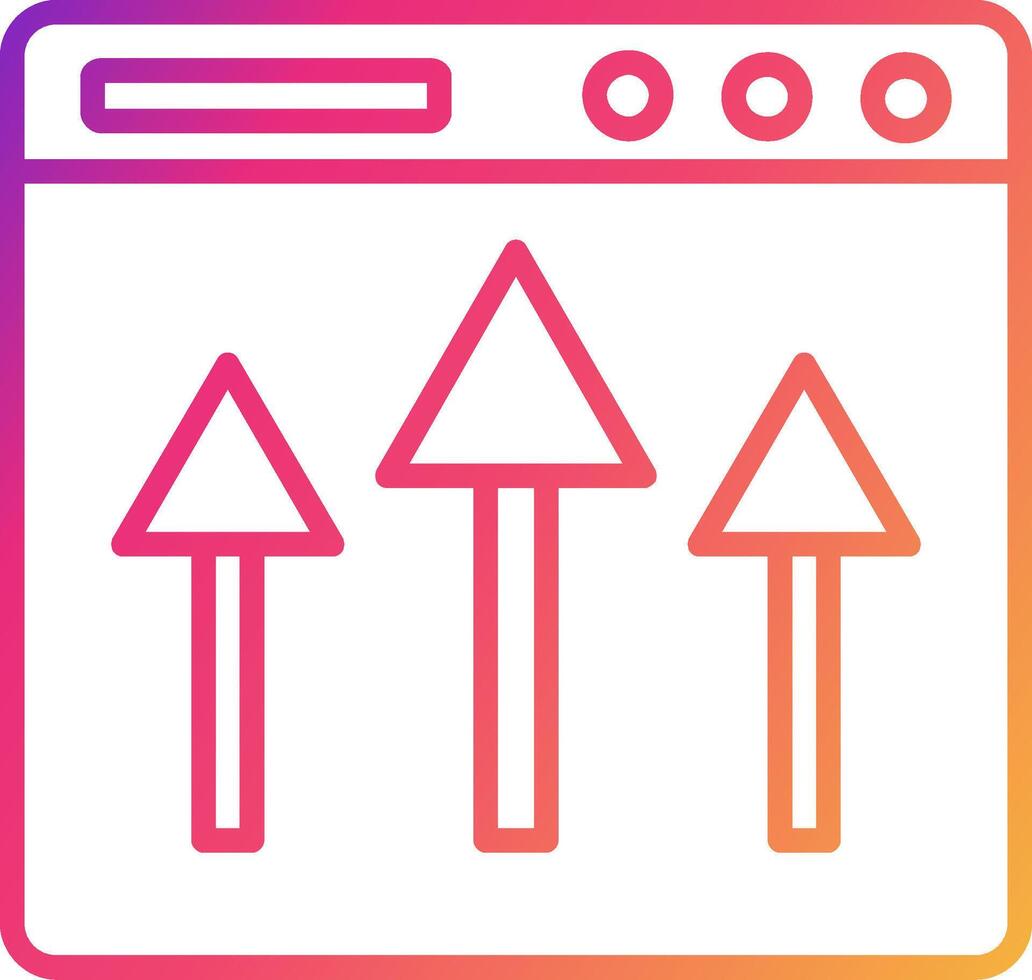 Above The Fold Icon Design Symbol vector