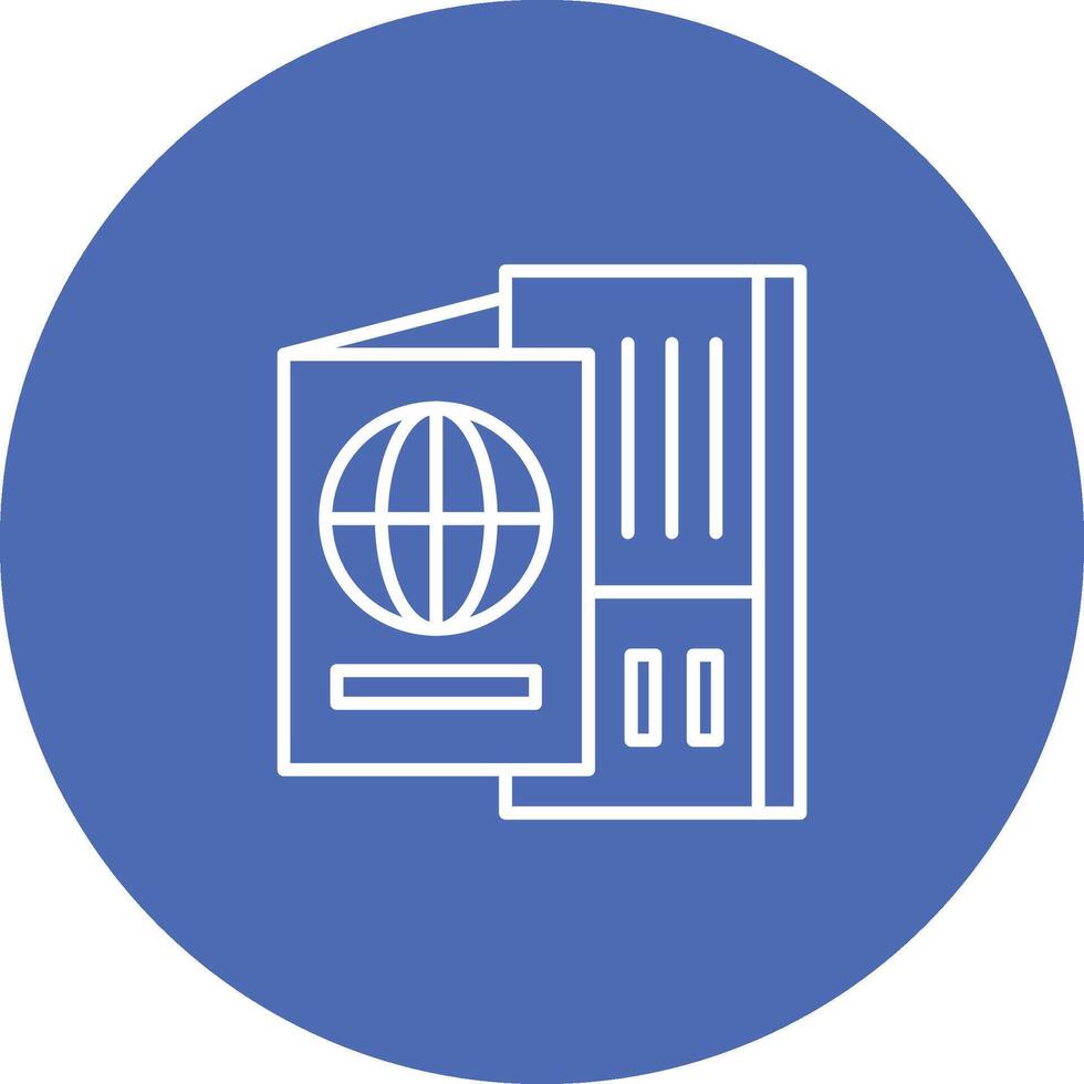 Passport Icon Design Symbol vector