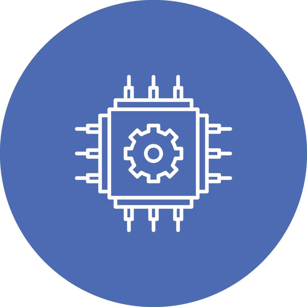 Cpu Icon Design Symbol vector